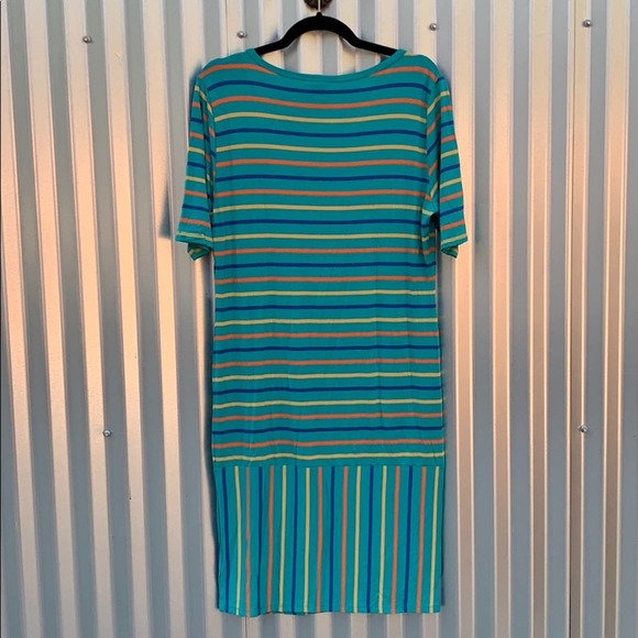 NWT Lularoe Julia Striped Day Dress XL - Picture 8 of 8